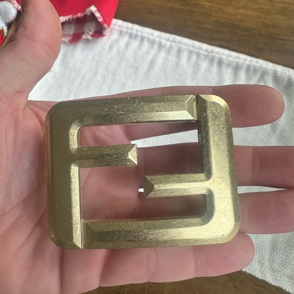 Classic Fendi styled FF Monogram Men’s Designer Belt Buckle - Picture 4 of 4